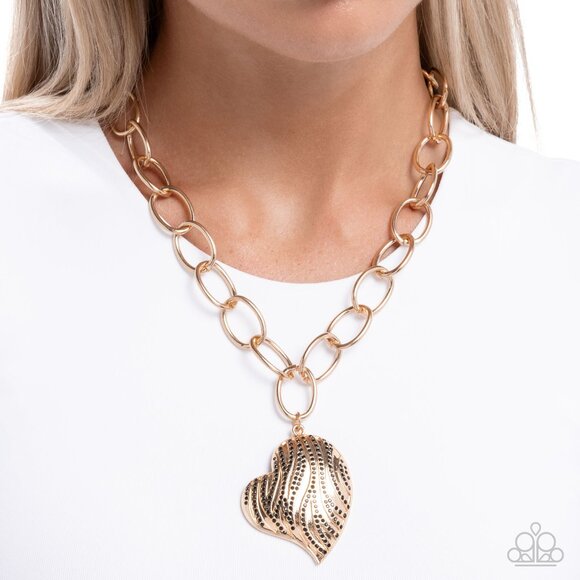 paparazzi Jewelry - Sweet Stripes - Black Necklace